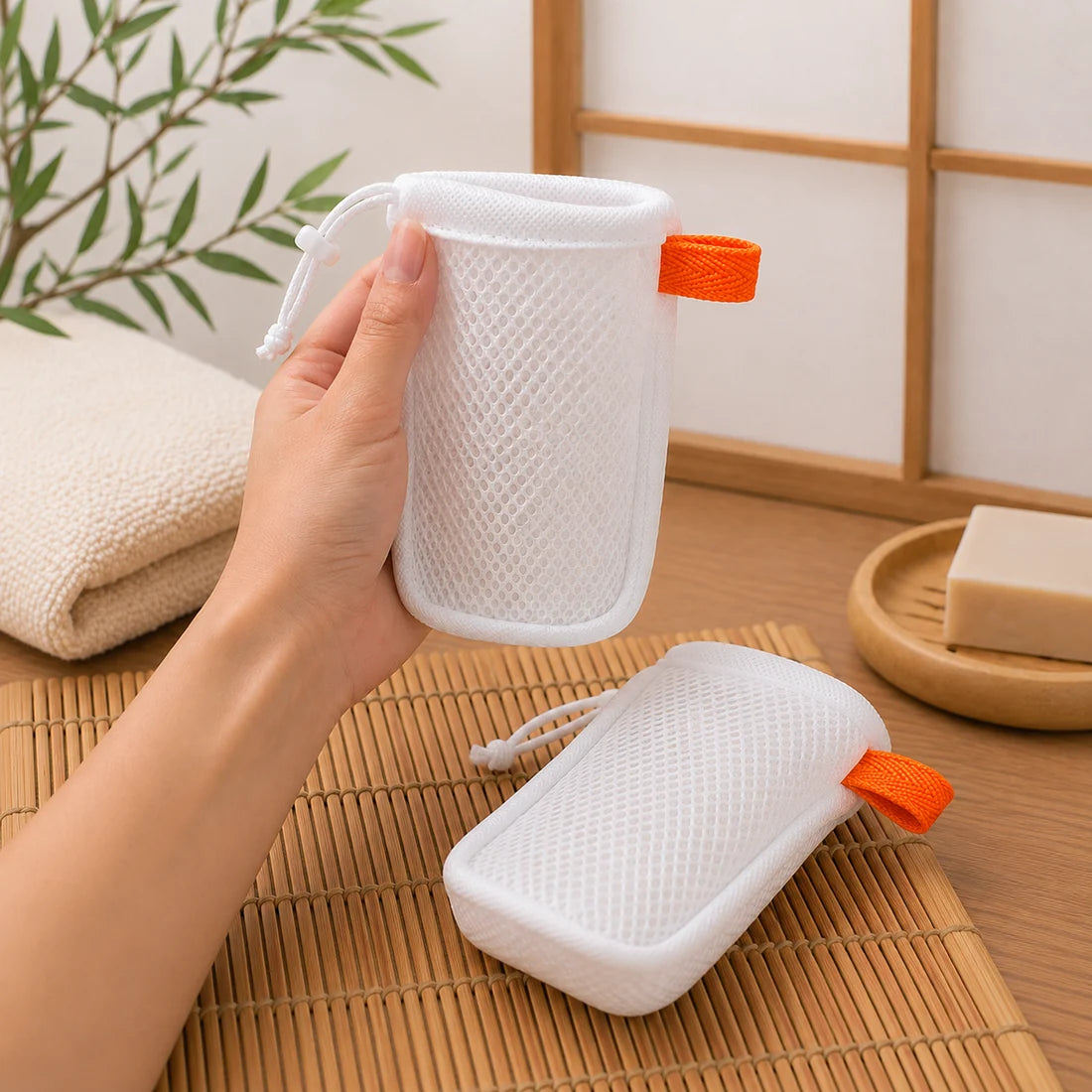 Bolsas exfoliantes para jabón, pack de 2